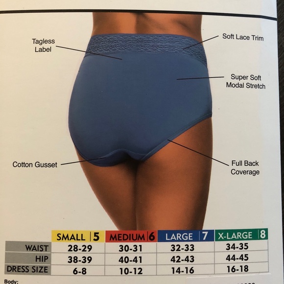 Black Bow Ladies' High Waist Brief, 5-pack - Picture 11 of 13